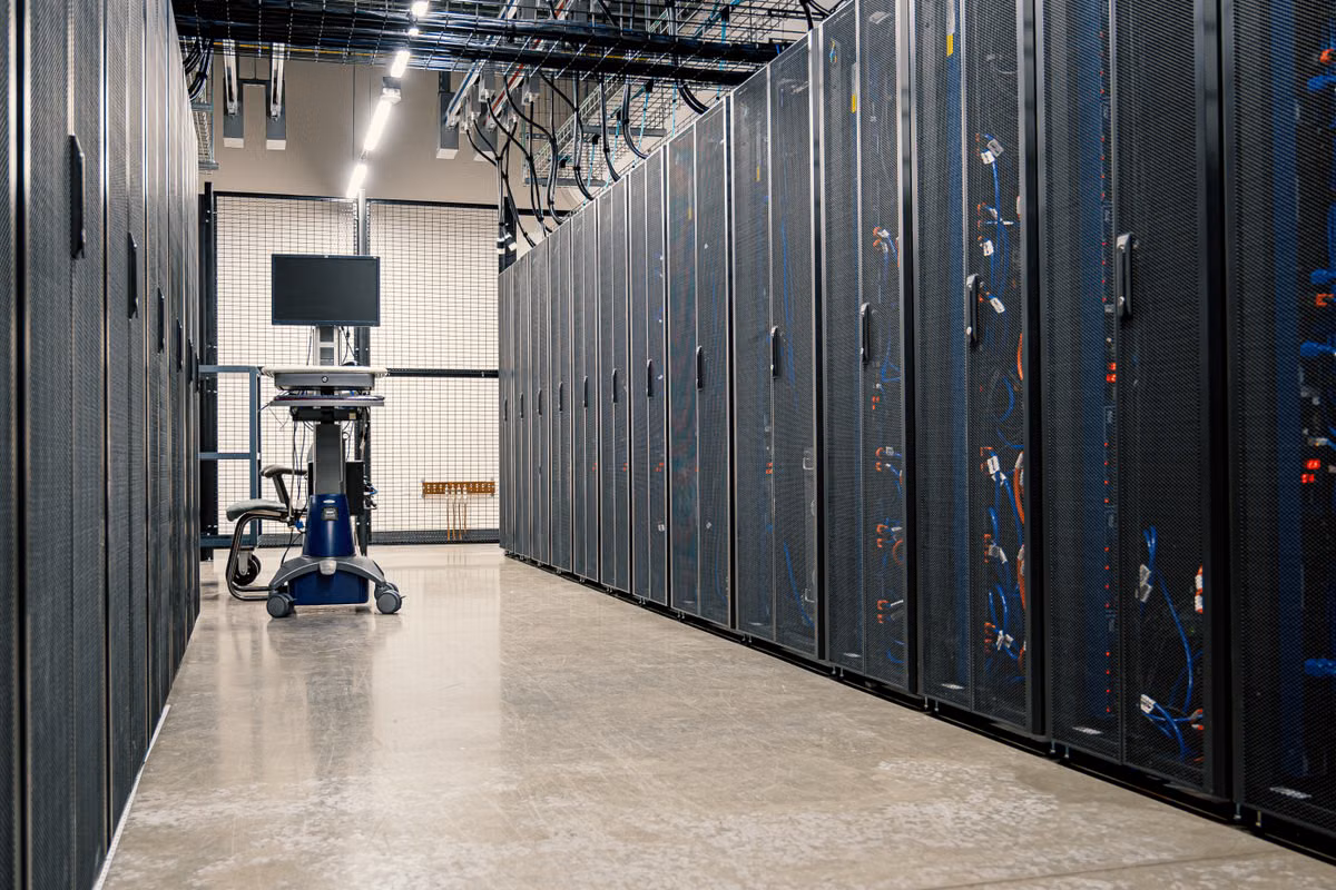 Server-Racks im Rechenzentrum